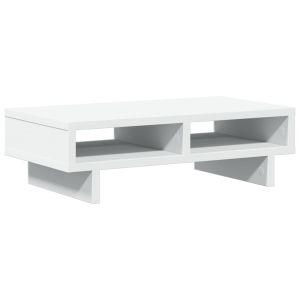 Suporte para monitor de mesa móvel de escritório 50 x 27 x 15 cm em madeira