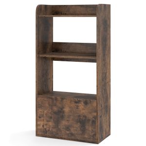 Estante autoportante 55 x 29 x 105 cm prática com gaveta deslizante, design