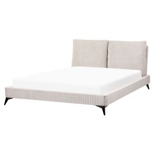 Cama bombazine melle 160 x 200 cm creme claro