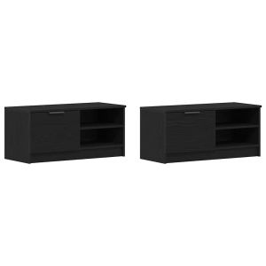 Móvel de tv - helloshop26 - conjunto de 2 móveis de tv modernos - portas em