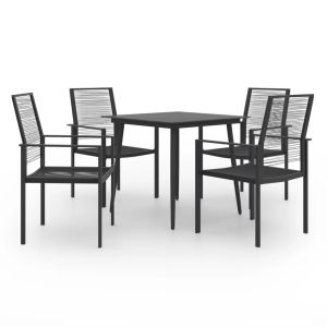 vidaXL juego de comedor de jardín 5 piezas
