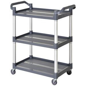 Carrinho de cozinha 88x44x93 cm pp e liga de alumínio bicolor Homcom