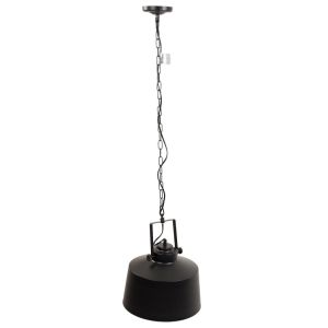 Candeeiro de teto em metal preto 29x29x25/114