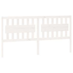 vidaXL cabecero de cama madera maciza de pino blanco 185,5x4x100 cm