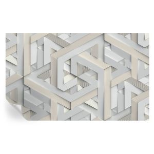 Papel de parede adesivo formas ilusórias 416x254 tulup