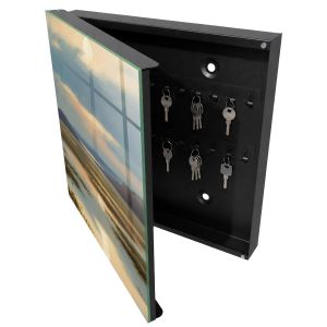 Caixa para chaves decorativa 30x30x5, abertura à esquerda tulup