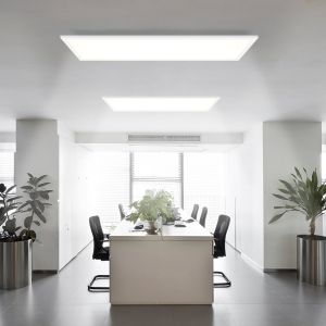 Plafon LED nettlife, 80 x 30 cm, 39w, 3000 k regulável, plano, lâmpada com