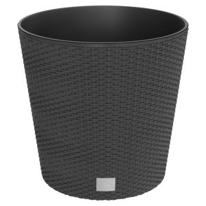 Vaso com interior removível 35 / 37,5 l vime pp antracite