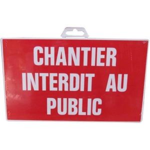 Placa ''canteiro de obras proibido ao público'' - novap - 4160665