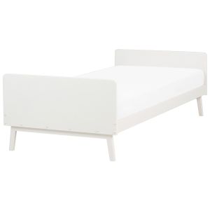 Cama madeira de pinho bonnac 90 x 200 cm branco