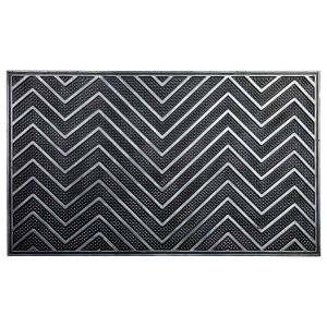 Capacho de borracha preta 45x75x0,7