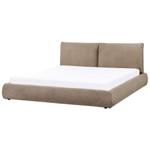 Cama bouclé vinay 180 x 200 cm castanho