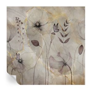 Papel de parede autocolante flores delicadas 250x250 tulup