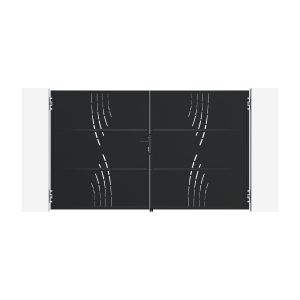 Portão nali arlberg aço preto 3,5m alt.140cm + motor ranger