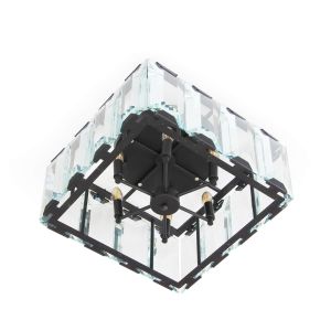 Candeeiro de teto crys 7 - 6 x lâmpada e14 - metal - azabak