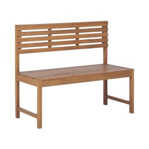 Banco de jardim treia 110 cm madeira de acácia castanho