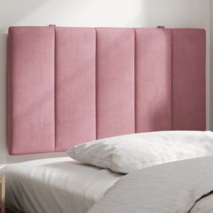 Almofadão de cabeceira 80 cm veludo rosa ptob8006