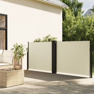 Toldo lateral retrátil 120x600 cm creme egw942391