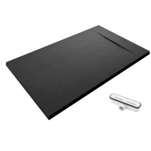 Base de duche 80x200 nilo preto ral 9005