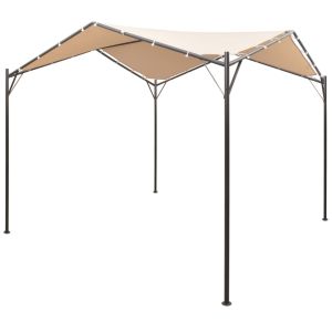 vidaXL cenador carpa 3x3 m de acero beige