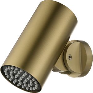 Spruzzador redondo ø8 cm para tubo de duche ouro escovado metal