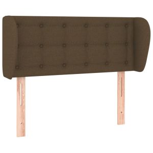 vidaXL cabecero de tela gris oscuro 103x23x78/88 cm