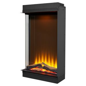Lareira elétrica Acantha Aspire 50 vertical canto parede multimédia