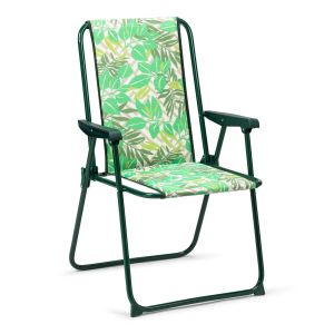 Cadeira dobrável de jardim solenny com 80x60 cm acolchoados com alto