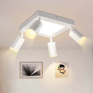 Nettlife luminária de teto branco gu10 25x8