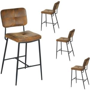 Meubles cosy - bancos de bar - conjunto de 4 - 73x45x73 cm