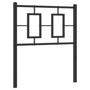 vidaXL cabecero de metal negro 75 cm