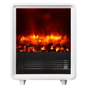 Lareira elétrica BALDERIA George - aquecedor elétrico, 2000 w - branco