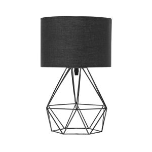 Candeeiro de mesa maroni metal preto