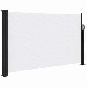 Toldo lateral retrátil 117x300 cm branco