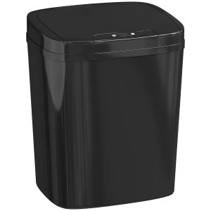 Balde de lixo automático 27,6x21,4x33,5 cm pp, abs Homcom, casa - cozinha