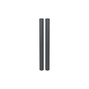 Kit 2 postes elda alumínio antracite 15x15 cm h240