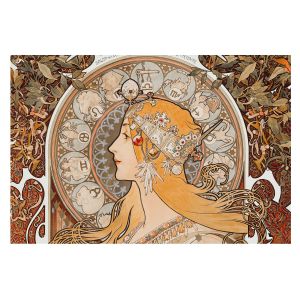 Papel de parede tecido não tecido 250x250 elegância zodiacal tulup