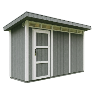 Caseta de jardín Timbela m902-cavern steel, 4,3 m², premium, 161×411 cm