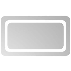 vidaXL espejo de baño con LED 70x40 cm