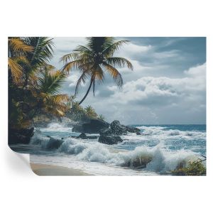 Papel parede adesivo praia exótica 208x146 tulup
