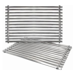 Lote de 2 grelhas de reposição weber 38,1x29x2 cm grelhas de aço inoxi