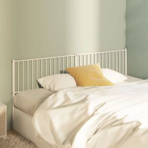 Cabeceira de cama 200 cm metal branco