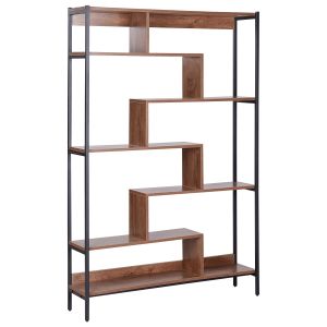 Estante com 6 prateleiras daven 180 cm castanho