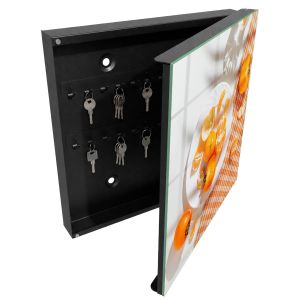 Caixa para chaves decorativa 30x30x5, abertura à direita tulup