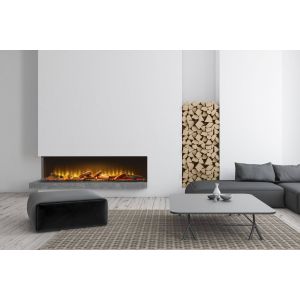 Lareira elétrica Acantha Aspire 125 de canto para parede multimédia