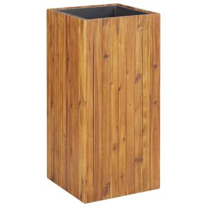 vidaXL arriate de madera maciza de acacia 43,5x43,5x90 cm