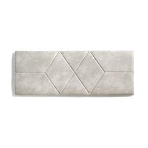 Cabeceira de cama 140 rombos  152x57x5cm branco roto efecto granito