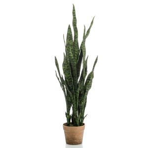 Emerald planta artificial sanseveria em vaso 84 cm