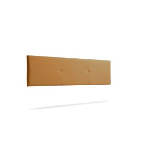 Cabeceira estofada alma pele sintética 210x50x5 cm - moonia