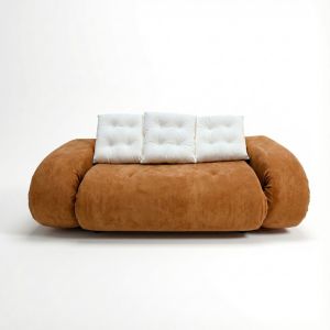 Sofá convertible okoa 2 plazas - orange blanco